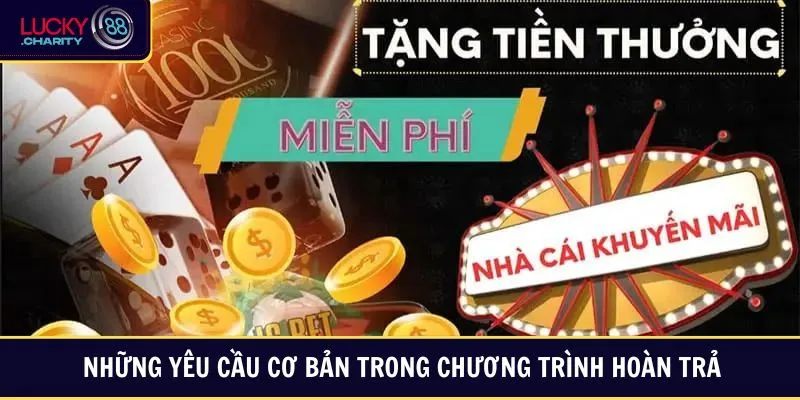Những yêu cầu cơ bản trong chương trình hoàn trả
